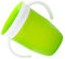 Vaso de Silicona Duradero para bebé con Pequeño, Protección de 360° y sin Fugas, para Entrenar a los Niños Pequeños a Beber de Forma (Pasto verde)