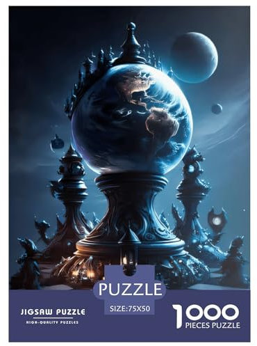 Adults And Adolescents Jigsaw Puzzle Chess Universe Wooden Puzzle Jigsaws for Adults Age 14+ 1000pcs (75x50cm)