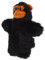 JOINPAYA Orang Utan Tier Handpuppe Puppen Spielzeug Geschichtenerzählen Handpuppe Handpuppe Erzählpuppe Tierpuppe Bär Handpuppe Plüschtier Handpuppe Pp Baumwolle Schwarz