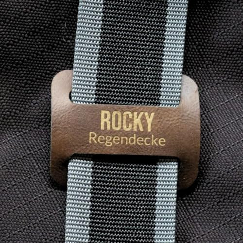 Deckenlabel für Pferdedecke Beschriftung Individuell (Braun)