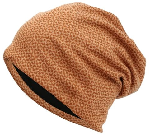 70er-Jahre-Mütze, Vintage-Mütze, gut dehnbar, bequem, locker, warm, Einheitsgröße, Erwachsene, Herren, Damen, Wintermütze für Outdoor, Strickmützen, khaki, Einheitsgröße