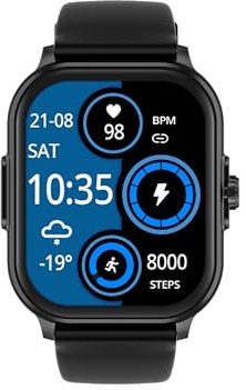 YYKY ECG+HRV Smartwatch Uomo Donna 2.01 2025 Orologio sanitario con funzione telefono, Frequenza cardiaca Stress emotivo Meteo Monitoraggio del sonno fitness per Android/iOS - Nero