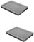 IWOWHERO Magnetische Palette Leer 2 Stück Lidschatten Make up Halter Leere Kosmetikpalette Leeres Tablett Leeres Magnetisches Make up Tablett Make up Tabletts Make up Teller Leeres Make up