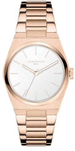 Liebeskind Berlin Damen Armbanduhr – Edelstahlarmband – Quarzuhr mit rundem Gehäuse (34 & 38 mm) – 5 ATM wasserdicht – Klassisch & vielseitig