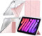 Custodia Compatibile con iPad mini (A17 Pro, Modello 2024, 7a Generazione) / mini 6 2021 con Portapenne, Chiaro Antiurto, Supporto Pieghevole a Y 6 in 1, Auto Svegliati/Sonno, Rosa