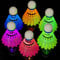 Yuragim Led Badminton Bälle, Federball Leuchtend 6er Set Led Nylon Sport Badminton, Federbälle Led, Led Badminton Set Kinder, Badminton Federbälle für Nacht, Indoor und Outdoor Sportaktivitäten