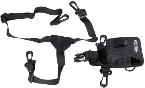 Storage Bag Two Way Radio Holder Holsters Nylon Belt Case Bag With Adjustable Shoulder Strap