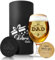 Celebration Gallery Beer Glasses Gifts – Personalised Gifts Custom Mug with Leather Coaster – 400ml Pint Glasses Beer Gifts for Men – Food-Grade Glass Mugs for Men in Elegant Gift Box (DAD)