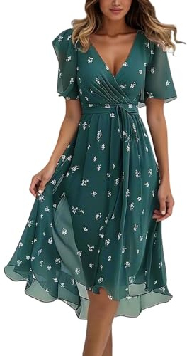 Générique Robe Longue Femme Ete Boheme Chic Mariage Et Elegante D pour sans Manches Respirant Été Élégant Plage Bohème Grande Taille Vetement en Lin Lavable Machine De Cocktail Vintage Dress Fleurie