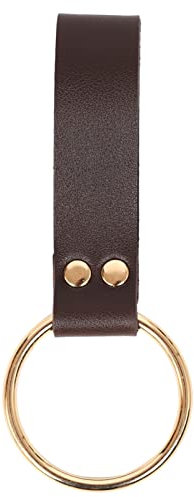 alloneslife O Schnalle Schwertgürtelhalter Hoop LARP Requisiten Rapier Lederscheide Schleife Ringe Mittelalterlich Kostümzubehör