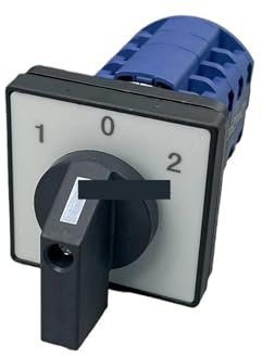 Selector rotatorio universal LW26 20 LW26-20/4 1-0-2 CA 500 V 20 A, 1-0-2, interruptor de leva de 3 posiciones, encendido/apagado/encendido