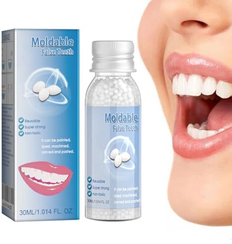 NHPY 2 Piezas Reparación de Dientes, Empaste Provisional Dental, Perla Dental para Dientes Rotos Faltantes, Material de Relleno Dentales, 30ML