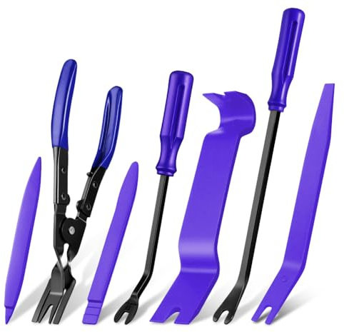 Flintronic 7 pièces Outils Mecanique Automobile, Outil Multifonction, Outils Multifonction, Outillage Mecanique auto pour Voiture Radio Audio Garniture Intérieure Dash Tableau de Bord