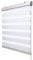Sol Royal Kassetten Doppelrollo ohne Bohren SolDecor DK9 Duo Rollo Klemmfix 100 x 220 cm Premium Vario Rollo mit Klemmträger und extra breite Streifen - Weiß