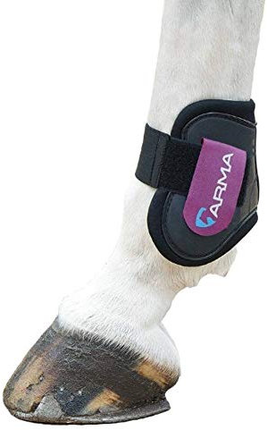 Shires Arma Streichkappen, Schwarz/Pflaume, Schwarz/Pflaume, Pony/Cob