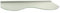 Glasregal Welle 80cm satiniertes Glas mit silbernem Wandprofil / Glasablage / 2 Regale