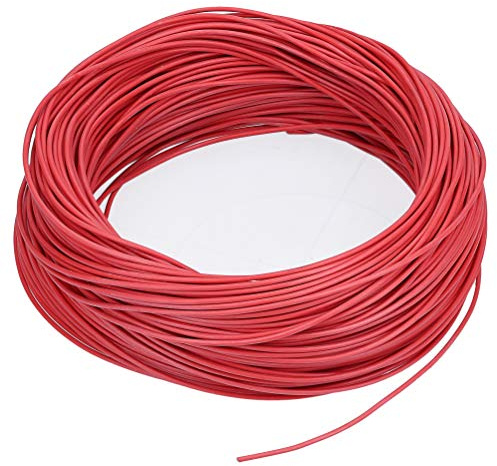Lapp 100m Ölflex Heat 180 SiF Silikonleitung 0,5mm² Rot - Aderleitung | Hitzebeständige Einzelader - Halogenfreie Silikon-Aderleitung für Sauna, Ofenbau & Motoren - 100 Meter Ring