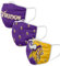 FOCO Minnesota Vikings NFL Face Covering 3Pack Face Mask Forever Collectibles - One-Size