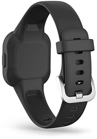 RuenTech Kompatibel mit Garmin Vivofit JR 3 Armband Kinder 2020 Ersatzarmband Silikon Armbänder Ersatzbandbänder Klein Groß (schwarz)