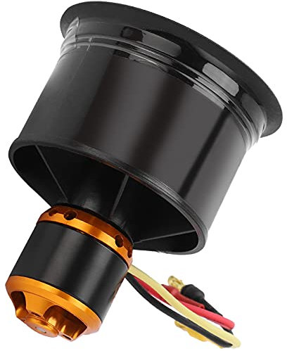 VGEBY Ducted Fan, QX‑Motor 50mm EDF 12 Blades Ducted Fan with QF2611‑4600KV 3‑4S Brushless Motor for RC Airplane(CCW) Model Aircraft Accessories