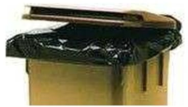Housse conteneur 330 l - 55 microns - le carton de 100 - PROM HS330NR012 - Sac poubelle de 200 a 750 litres - PROMOSAC