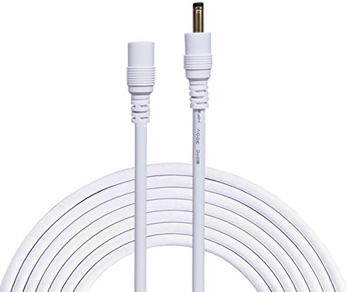 Liwinting 1m/3.28ft Gleichstrom Verlängerungskabel 3.5mm x 1.35mm Mann zum Weiblichen Anschlusskabel Verbinderkabel Verteiler Hohlsteckerbuchse, Energien-Adapter, Drahtlose IP-Kamera - Weiß