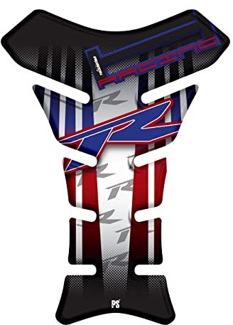 Paraserbatoio.it Adesivo effetto 3D Protezione Paraserbatoio resinato, Compatibile con HONDA CBR 125 250 600 1000 RR V1 Blu Rosso