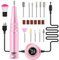 EULEX Lime a Ongle Electrique, 35000RPM Ponceuse pour Ongles Professionnel Ongles Manucure Machine, Puissant moteur 11 in 1 Portable Kit de Manucure Pedicure Salon et Maison (rose)