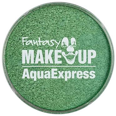 PAINT IT EASY Karnevalsschminke Aqua-Express Schminke auf Wasserbasis, 15g, Perlglanz / Metallic-Grün