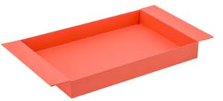 REMEMBER Metall Tablett Ryo klein Coral - 33 x 18 x 3.5 cm