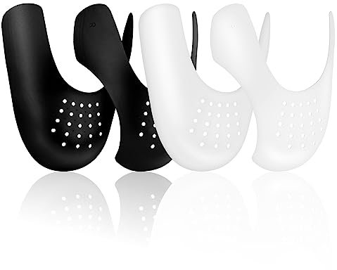 LOPHE Anti Falten Schuhe Schutz, 2 Paar Crease Protector, Verhindern Turnschuhe schuhspanner Sneaker Schuhe Knitterschutz für Herren und Damen, Crease Protector Schuh Knickschutz Schuhknicke(Herren-L)