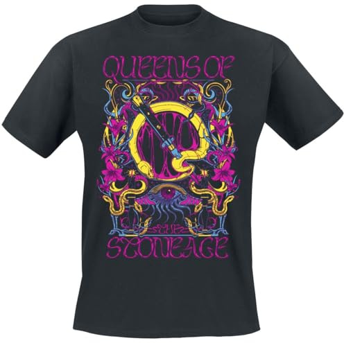 Queens Of The Stone Age In Times New Roman - Neon Sacrilege Männer T-Shirt schwarz M