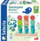 Selecta 62086 Tulips Garden, Steckspiel Blumen, 14 Teile, aus Holz, bunt