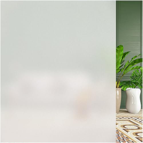 Window Film Opaque Self-Adhesive Privacy Frosted Glass Film Anti-UV Static Adhesive Film for Home Office(Matt,60×200cm)