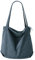 VOSSOT Gris Foncé Sac fourre-tout en velours côtelé pour femme et fille - Grand sac de transport réutilisable avec poche - Sac de courses de grande capacité avec sac à bandoulière pour l'école, le
