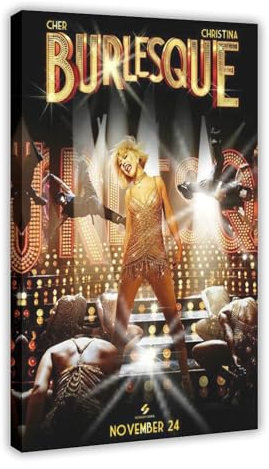 Burlesque Filmposter (3) Leinwandposter, Wandkunst, Dekordruck, Bild Gemälde für Wohnzimmer, Schlafzimmer, Dekoration, Rahmen-Stil, 40 x 60 cm