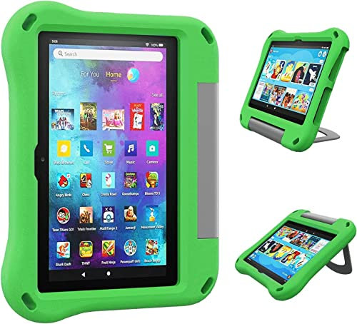 ODQQDO Tablet Case Suitable for 7 Inch Tablet Case for Kids(2022 Release,12th Generation) Multi-angle Adjustment Shockproof Protect Case,Unsuitable for Huawei and Samsung,Green