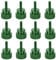 sourcing map 12pcs M3x10mm Knurled Thumb Screw Computer Case Threaded Hand Tighten Screws Aluminum Alloy for PC Case, Dark Green