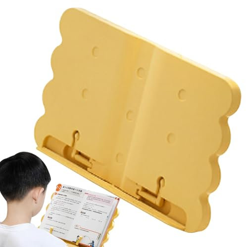 Buchständer für Schreibtisch, Buchleseständer | Winkelverstellbarer Lehrbuchhalter,Lehrbuchhalter, Kochbuch-Lesetisch, tragbarer, stabiler Buchständer für Küche, Schulbuch, Rezept, Tablet