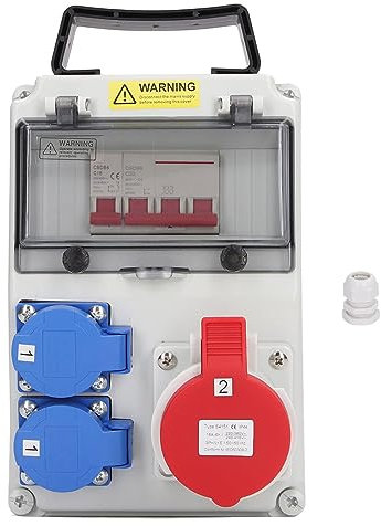 Presa CEE con interruttore automatico Scatola di distribuzione dell'energia elettrica, distributore di alimentazione CA 200-250 V, presa universale, CA 220-380 V, 240-415 V
