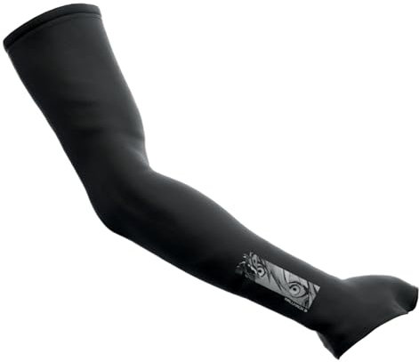 Wallhack Frenzy Sora Gaming Arm Sleeve with Hand Support | Compression Sleeve for Wrist & Arm Support for Long Gaming Sessions | Anti-Slip Arm Warmer for Precision & Comfort | Black, Large | X-Large