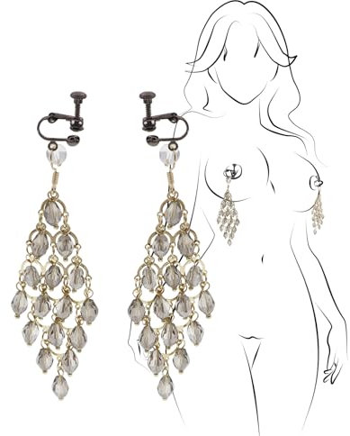 Fetisch Nippelklemmen Einstellbar Nipple Clamps Extreme Edelstahl Brustwarzenklemmen BDSM Nippelklemme für Frauen Nippelklemmen Brustwarzen Sex Extrem Männer Fake Nippel Piercing Intimschmuck Damen