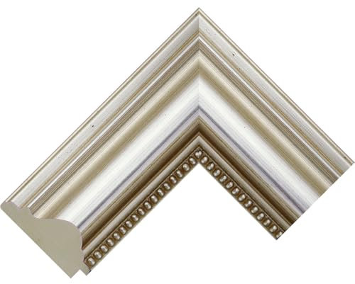 Customisable Bezel for the Samsung Frame TV (55 inch model) (Opulent Silver 92mm)