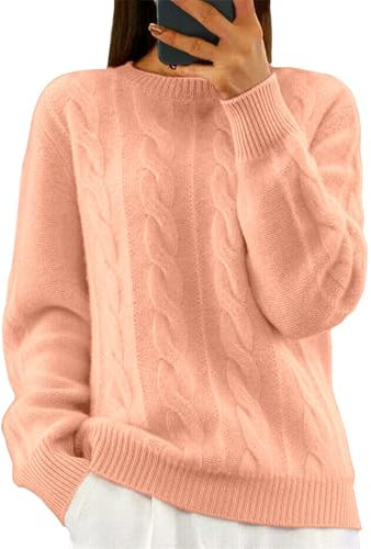 ZHENDEGL Pull Femme Col V Pull Bleu Ciel Femme Pull en Cachemire Femme Pull Femme Orange sous Pull Col Roulé Femme Pull Cachemire Femme Pull Col Roule pour Femme Pull Femme Rose Pull Cachemire Femme