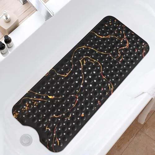 Badewannenmatte rutschfest 100x40 cm - Antirutschmatte Badewanne BPA-frei, Extra komfortabel Badewanneneinlage Duschmatte rutschfest, Badematte rutschfest Schimmelresistent & Maschinenwaschbar