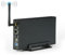 Swiixxer Casella Portatile per HDD SSD da 3,5 Pollici, USB3.0, RJ45, Ethernet, Nas, Server di Streaming di Rete, Archiviazione, per Case, Spina UE