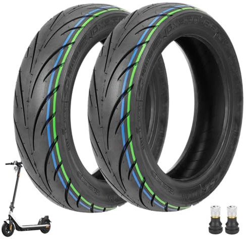 Prodrocam 10 x 2,30-6,5 CST E Scooter Reifen Tubeless für NIU KQi2 / KQI2 Pro Elektroroller 10 Zoll Vakuum Reifen Schlauchlose Vorne/Hinten, mit Ventil (2 Stück)