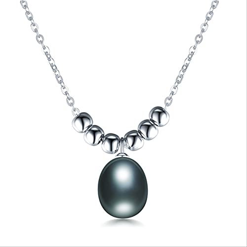 GHMYU Jewelry natürlicher Süßwasser oval Perlenkette Perlen Anhänger Feiner Schmuck Girl Jewelry
