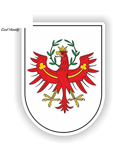 13cmx9,5cm Autoaufkleber Wappen Aufkleber von Tirol Tirol Österreichisch Italienisch