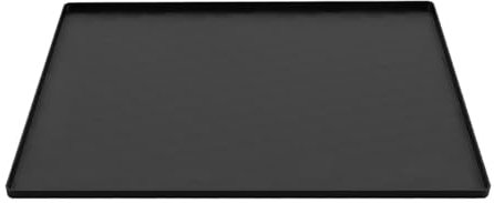 Amagogo Vassoio di raccolta per congelatore, tappetino riutilizzabile per frigorifero, Nero 65x60cm